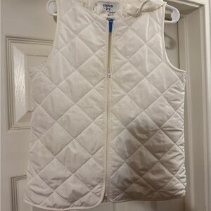 Crown & Ivy Kids White Quilted Vest